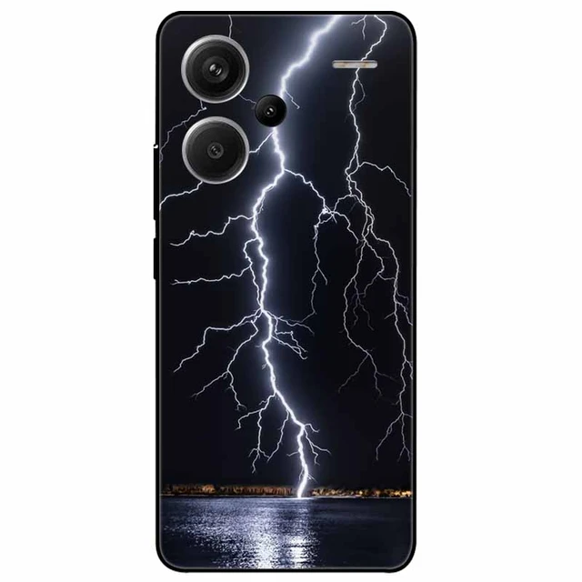 Redmi Note 13 Pro Plus, funda de silicona negra de 6,67 pulgadas, carcasa  trasera suave para Xiaomi Redmi Note 13 Pro + funda de teléfono Note13 Pro  Plus - AliExpress