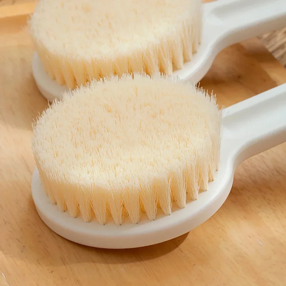 Soft Bristle Long Handle Bath Brush Body Exfoliating Back Scrubber Reusable Showering Supplies for Home Bath Room