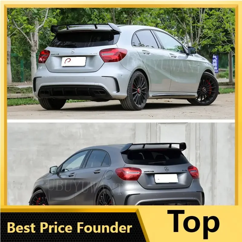 

For W176 A45 ABS Material Primer Car Rear Roof Wing spoiler For Mercedes-Benz A-Class W176 A180 A200 A260 A45 2013-2018