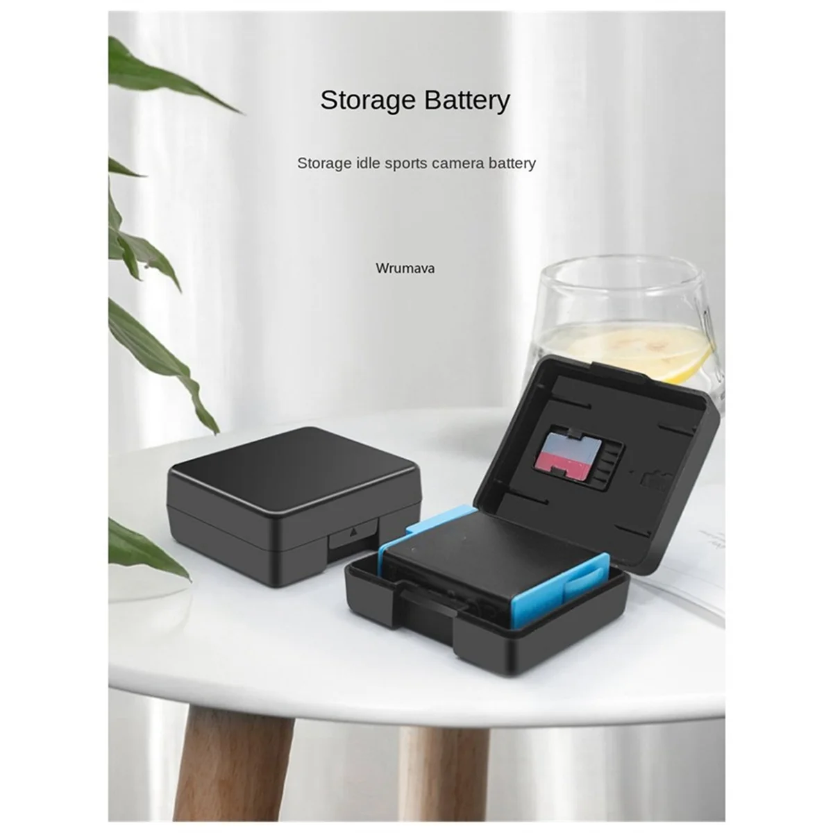 Battery Protective Storage Box Case with TF Card Holder for GoPro Hero 11 10 9 8 7 6 5 gopro battery case