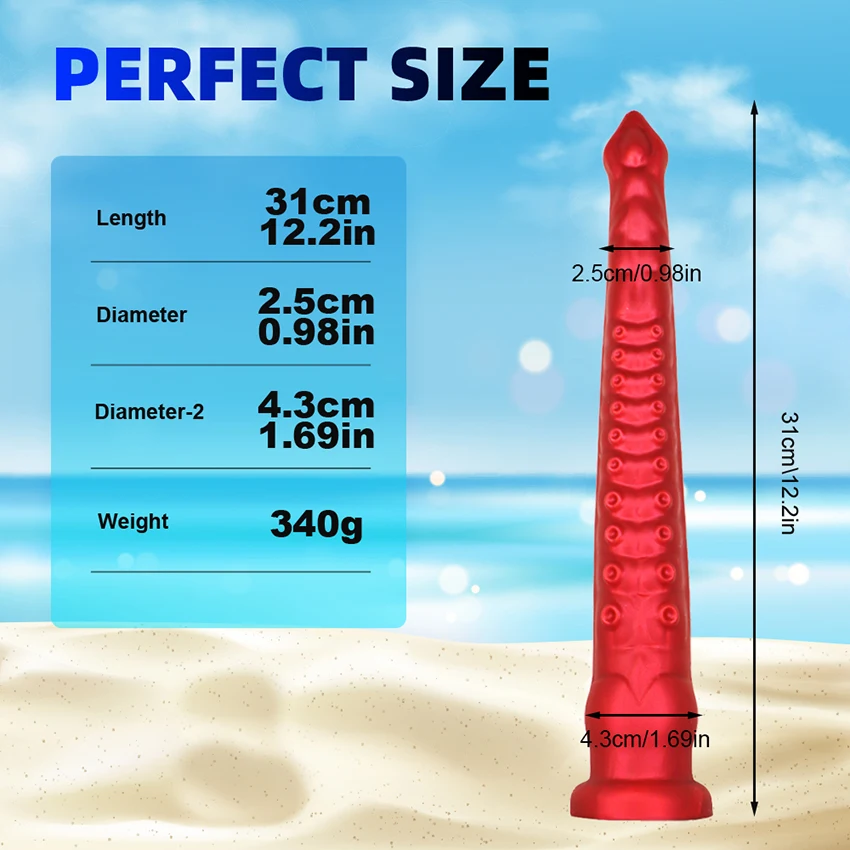 Octopus Tentacle Silicone Anal Dildo For Men And Women_voghion.com