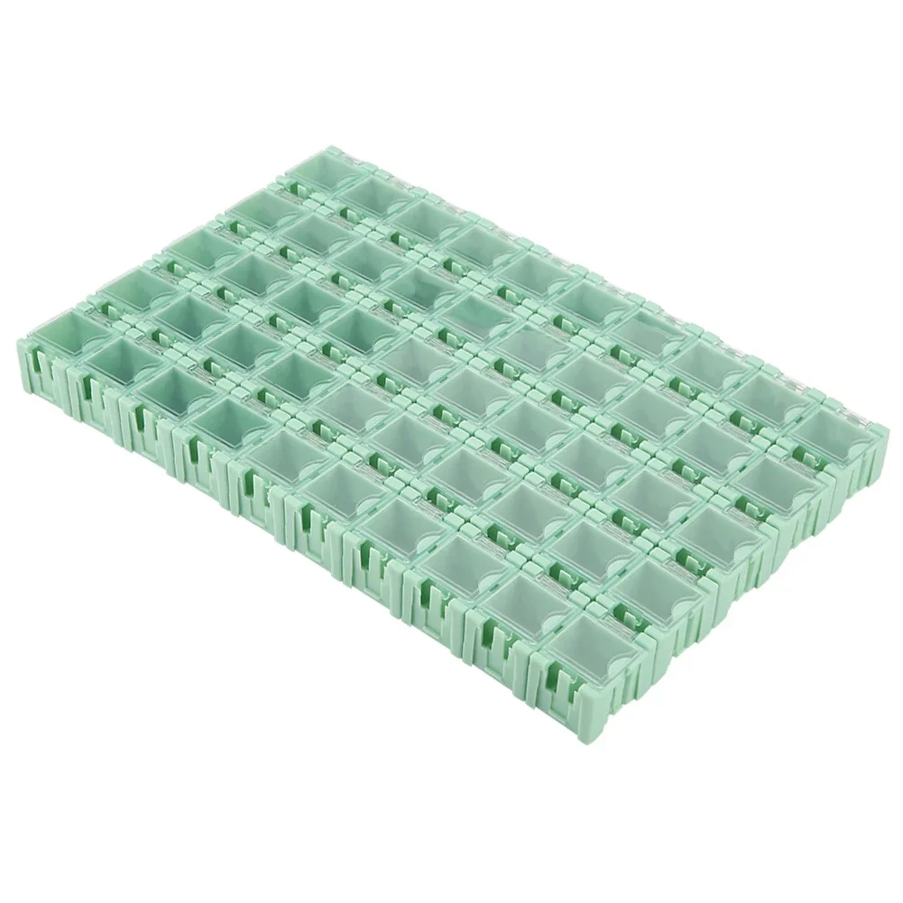 Semiconductor Sample Small Box 50Pcs Green SMT SMD Container Box Electronic Components Mini Storage ...
