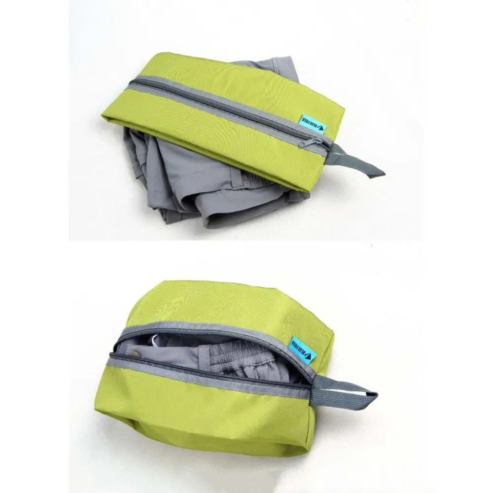 Waterproof Camping Storage Bags Shoe Storage Oxford Nylon Outdoor Sundries Bag Ultralight Zipper Close Hiking Organizing Case