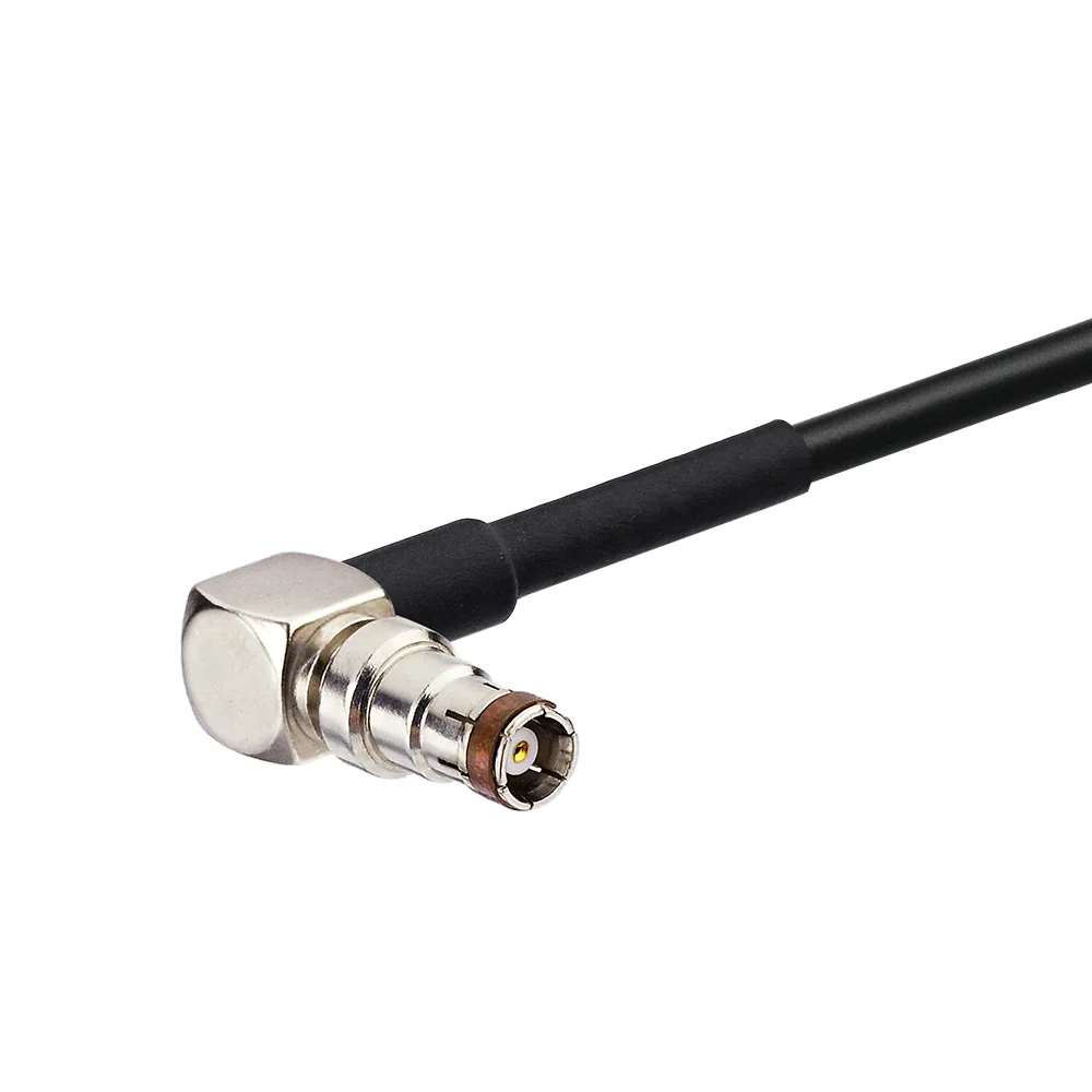 Superbat FM/AM DAB Right Angle DIN 41585 Jack to SMB Female 1M RG174 Car Radio Antenna Extension Lead Coaxial Cable