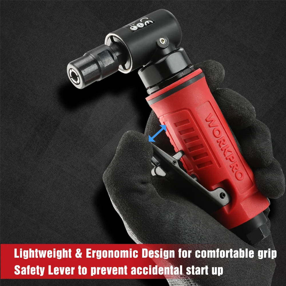 electric scissors WORKPRO 1/4" Professional Air Angle Die Grinder 90 Degree Pneumatic Air Die Grinder Grinding Polishing Cutting Engraving Machine battery powered nail gun