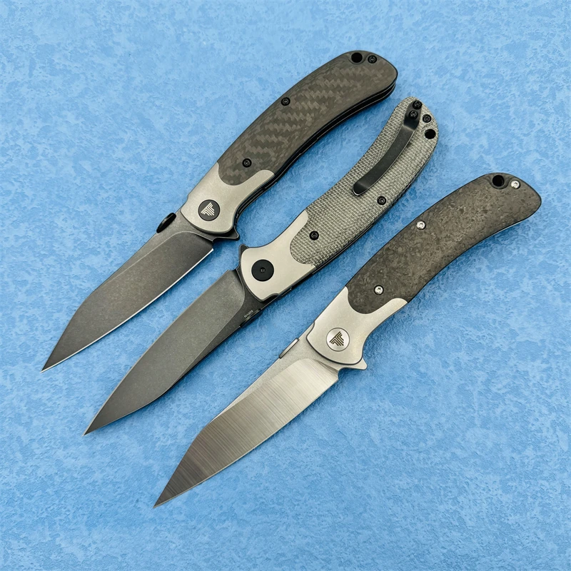 TRIVISA UMa-05 Folding knife Titanium alloy+CF Handle S35VN 3