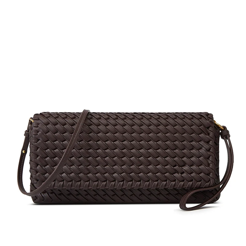 Zenana Vegan Leather Woven Crossbody Bag main image 1