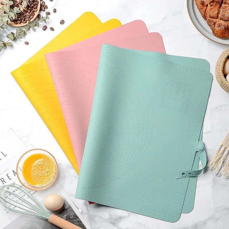 

Large Silicone Kneading Mat with ScaleBaking Silicone Pasta MatNon-Slip Rolling Mat Cake Decorating Tools Bakery Accessories