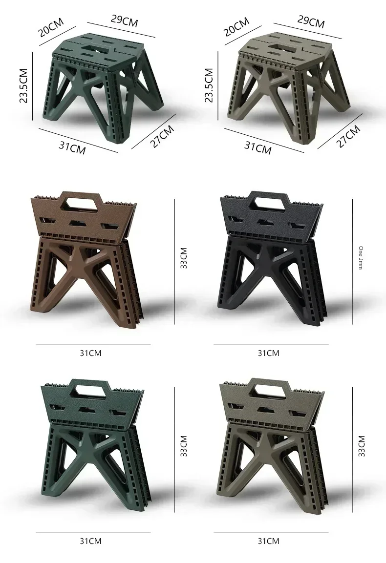 Description Picture 4 of itemOutdoor Small Stool Portable Folding Stool High Load Bearing Durable Small Chair Fishing Stool Beach Stool Camping Stool