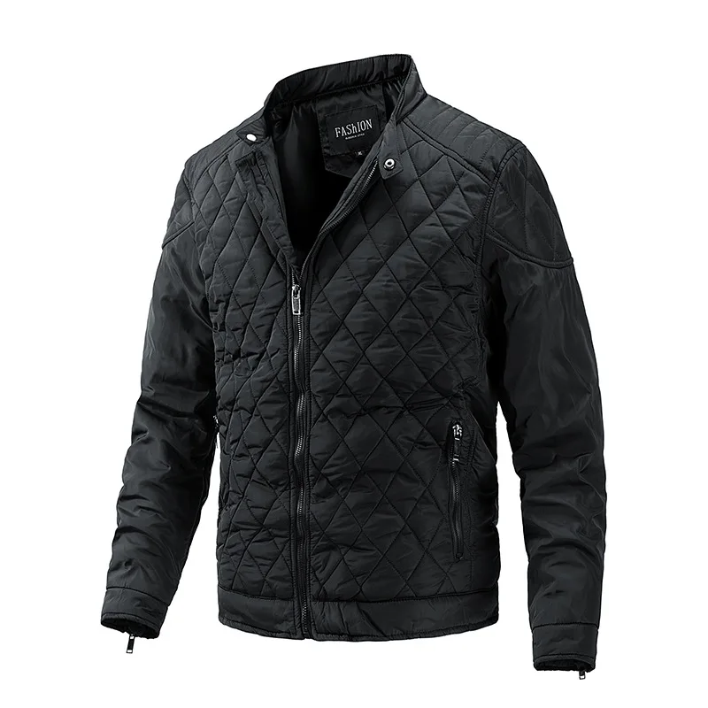 

Warm Casual Men Jacket Men Autumn Grid Slim Jacket Coat Men Winter Fashion Windbreaker Outwear Thick Jackets Men Parkas