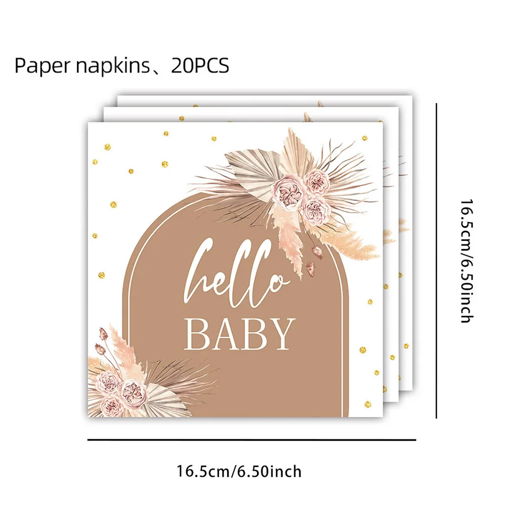 Willkommen Hallo Baby Mädchen Junge Banner Flaggen Girlande Teddybär Babyparty Geschlecht Geburtstag offenbaren Party Hintergrunddekorationen – Detail 6