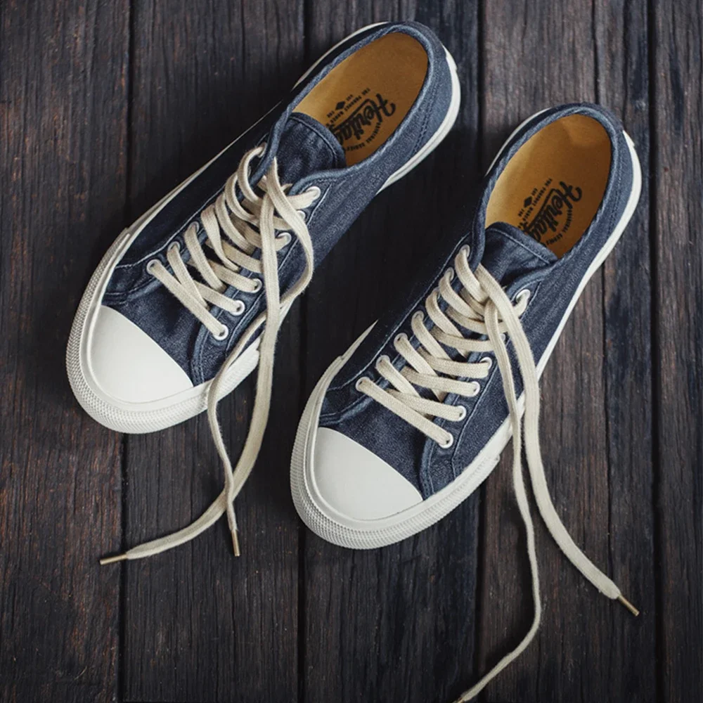 Madne 2023 Spring Washed Canvas Shoes for Women Vintage