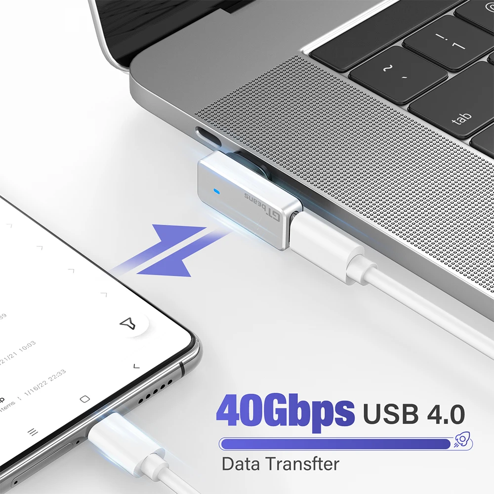 High-Power 140W USB-C Magnetic Adapter with 24-Pin Fast Charging and Data Transfer Capability