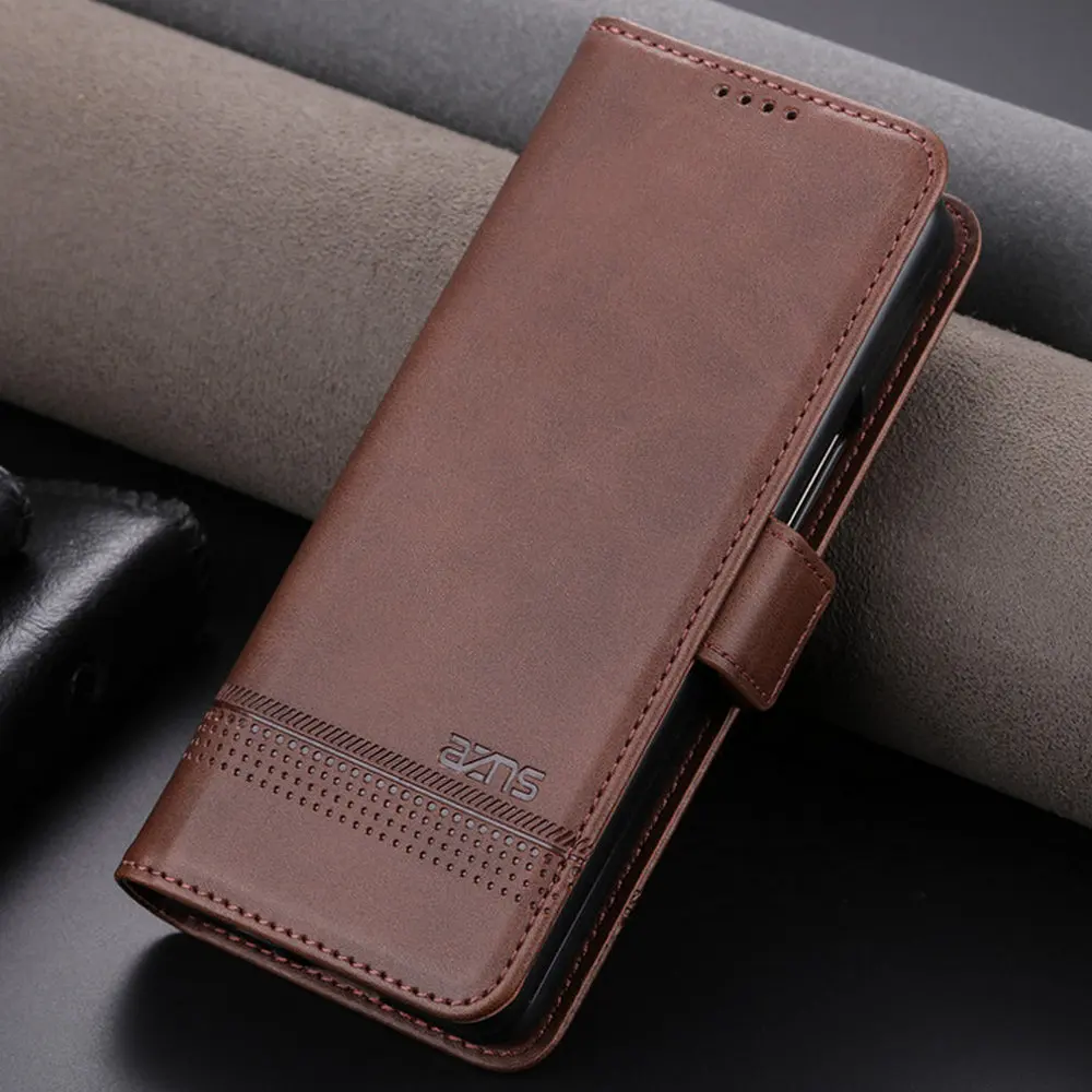 Flip Case Per Samsung Galaxy Z Fold 4 5G Leather Texture Wallet Magnet Book Etui Per Galaxy Z Fold3 Case Z Fold4 Fold5 2 Cover