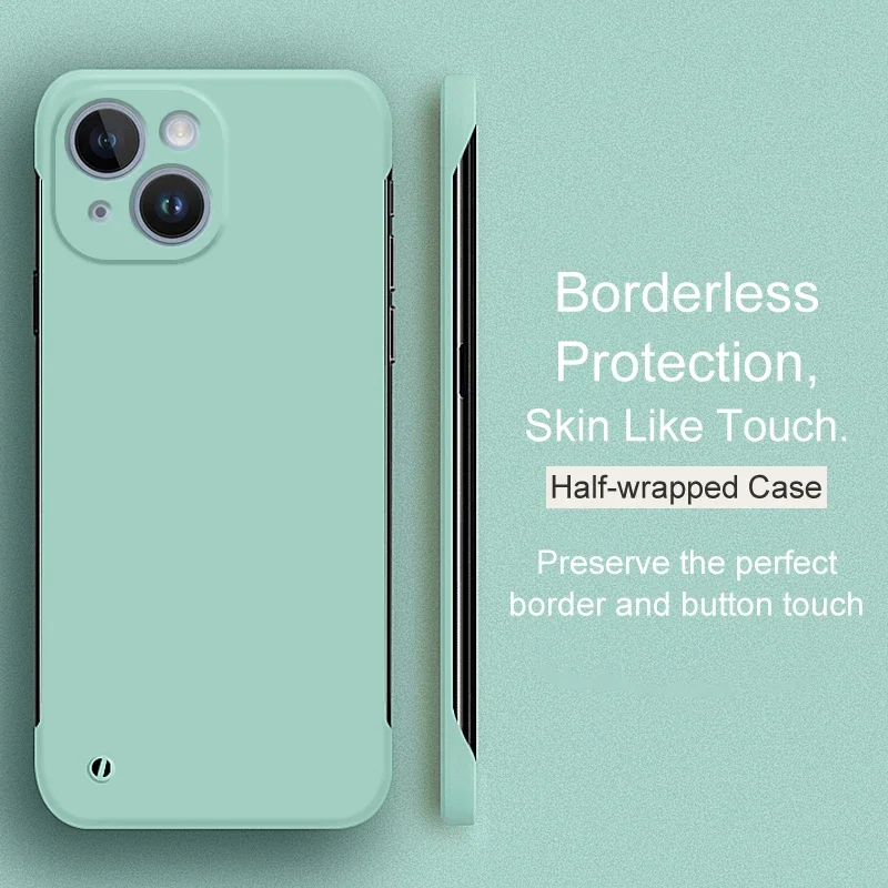 Luxury Ultra-Thin Borderless Candy Color Matte Hard Case