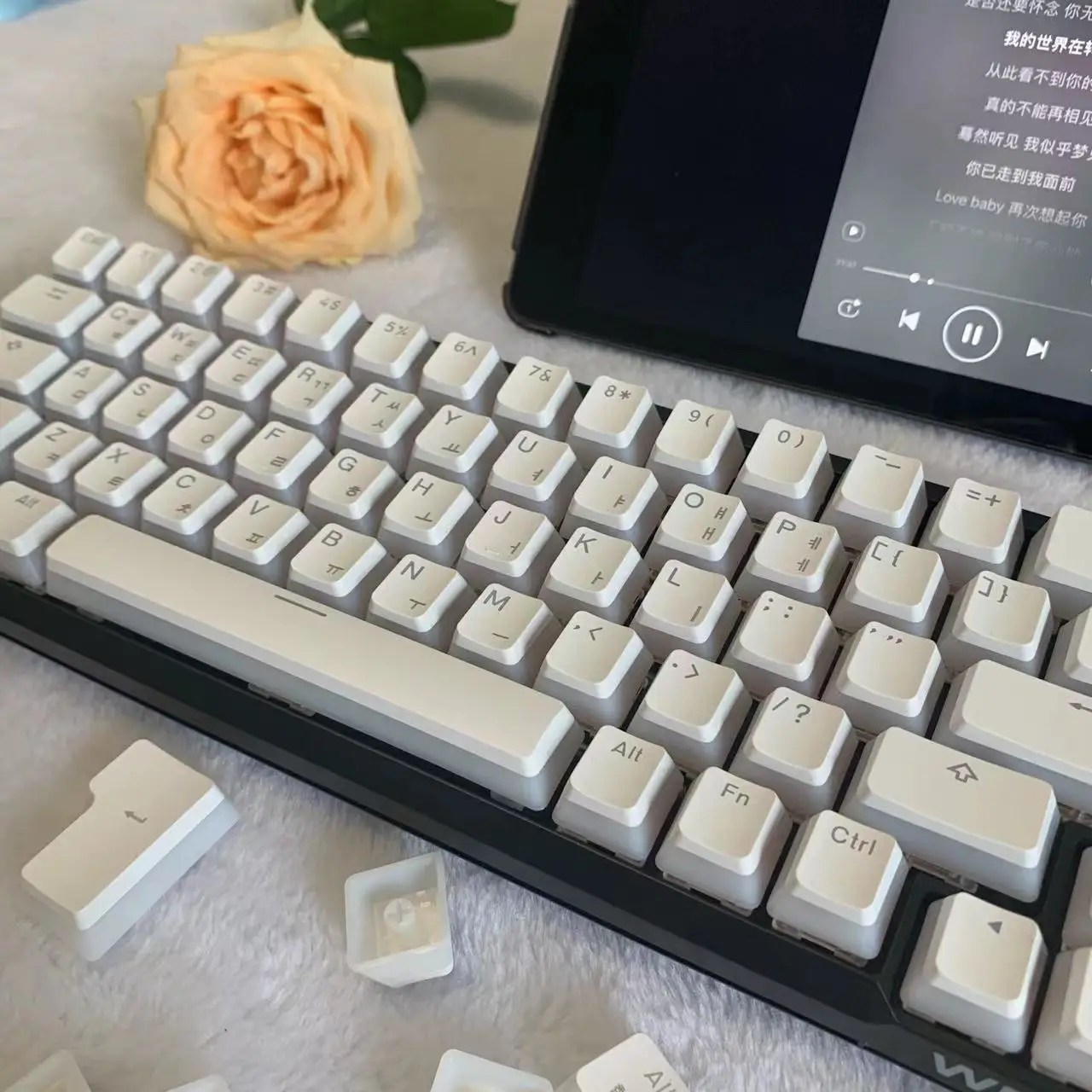 layout pudim keycap para teclados mecânicos diy keycap rosa duplo tiro pbt completo chave conjunto keycaps
