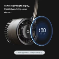 Ventilateur de cou portable Lenovo 5000 mAh rechargeable, rafraîchisseur d'air portable avec affichage numérique USB pour sports de plein air et voyages 2026 4