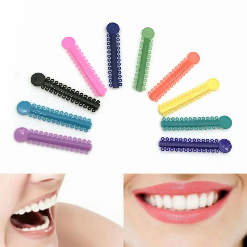 10 Sticks/pack Orthodontic Ligature Ties Dental Elastomeric Ligature