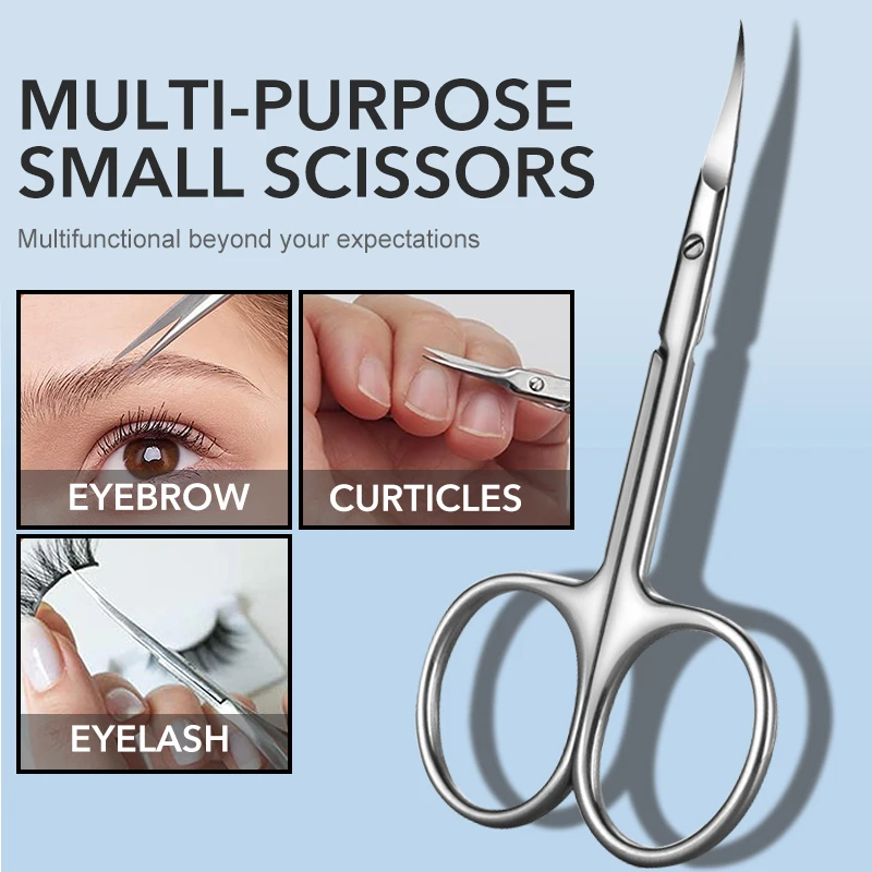 Cuticle Scissors 1Pcs Russian Style Sharp Precision Curved Tip Nail Dead Skin and Hangnail Scissors Professional Cuticle Trimmer