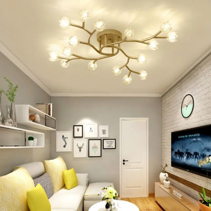 

Simple post-modern living room ceiling lamp led atmosphere home Nordic creative personality restaurant bed lamps