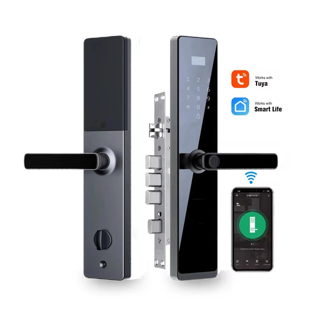 

Security System Ttlock Smart locks Keyless Entry Cerradura Inteligente Fingerprint Front Door Lock Smart Door Lock