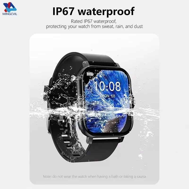 MINGCVIL Sports Smart Watch Fitness Clock Health Monitor Waterproof Smartwatch Wireless Call Watches For Xiaomi IOS Men Women 5