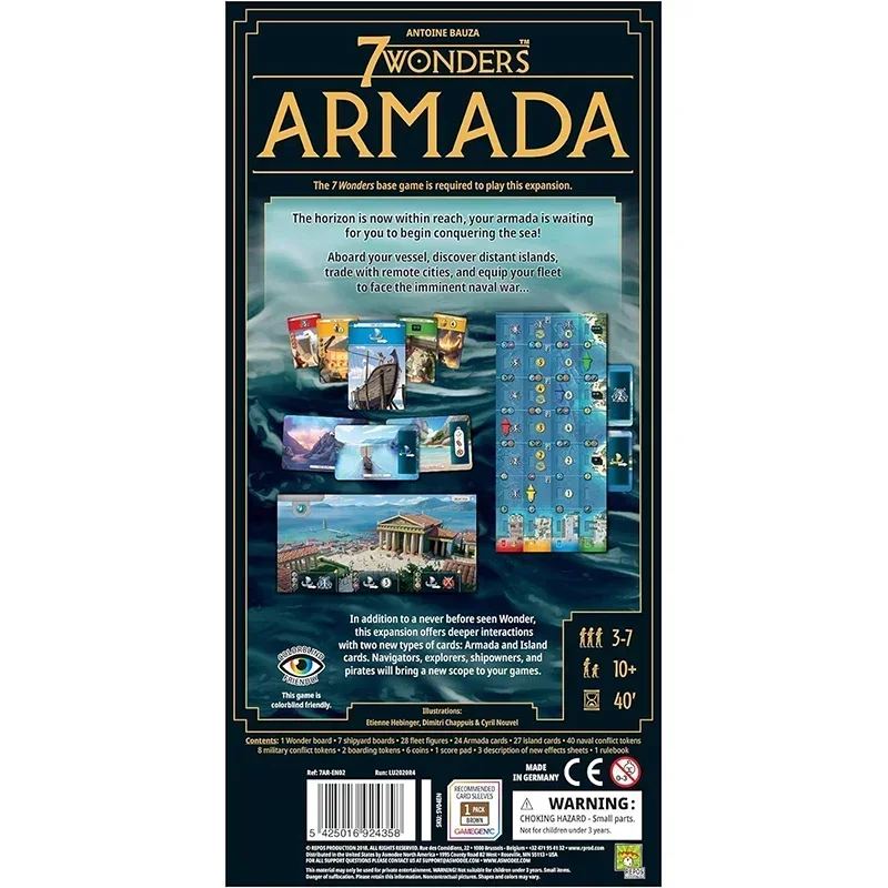 Conquer the Seas with 7 Wonders Armada Board Game Extension 2