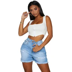 Shorts 2024 Women New High Waist Summer Jeans Beach Bottom Mujer Jeans Femme Mujer Casual Shorts Sexy Slim Denim Shorts