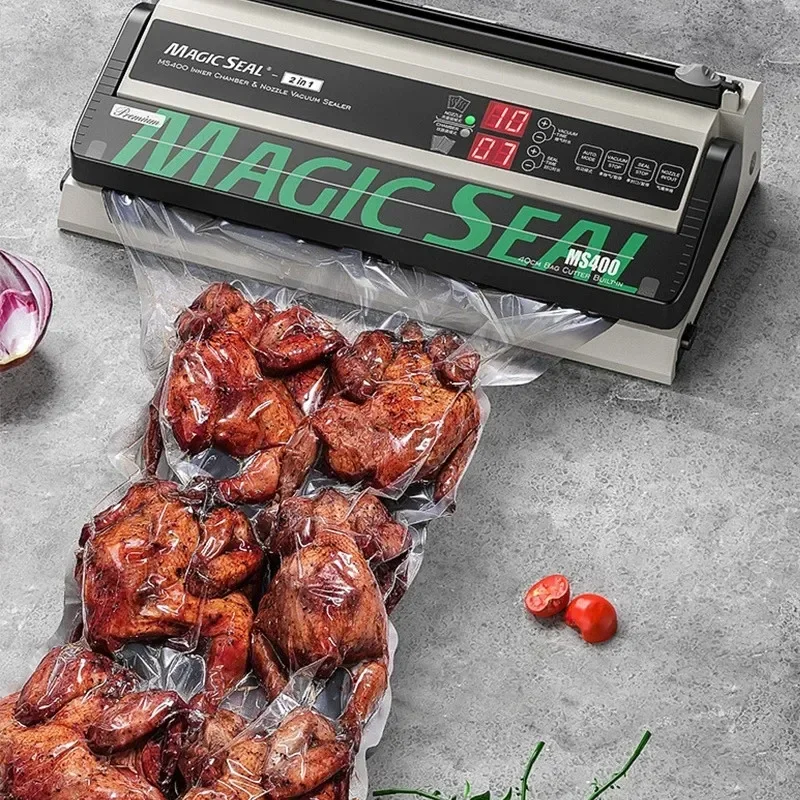 MAGIC SEAL MS4005 Food Vacuum Sealer Machine Best Vacuum Sealer Packaging Machine Plastic Bag Sealer Common To All Bags 2