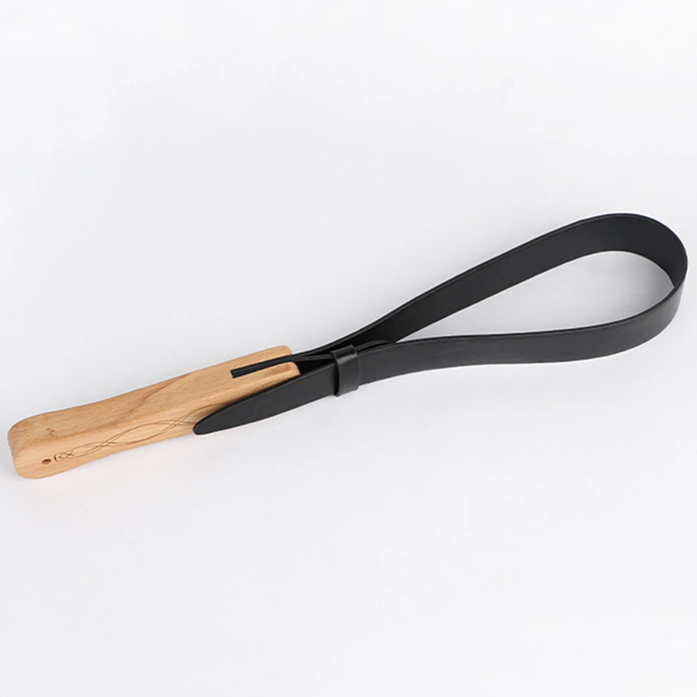 74CM PU Leather Horse Whip Rivet Reinforcement Woodiness Handle Riding Crop Flogger Horse Riding