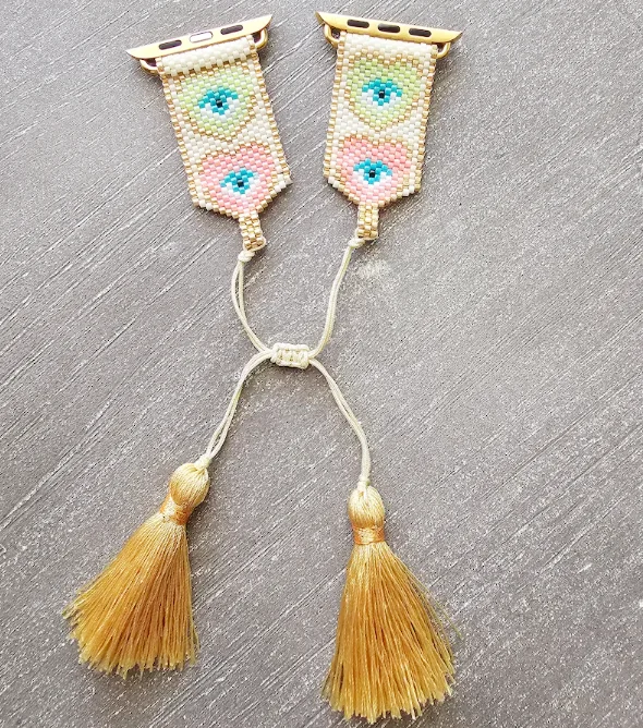 

Лидер продаж, новый дизайн, роскошные бусины «Миюки», ремешок для Apple Watch Band Fitness 38/40/42/44 мм, умный ремешок для Apple Watch Band