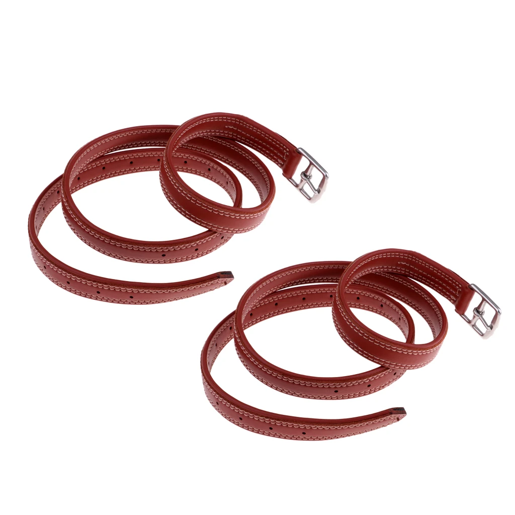 2pcs English Stirrup Leathers with Stainless Steel Buckles, 1.35 M Length Stability Horse Riding Equipment, Equestrian Gear 5