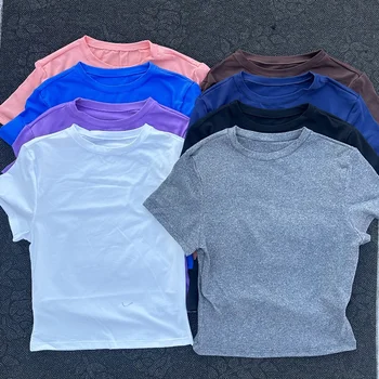 Women’s Breathable Yoga Crop T-Shirt 1