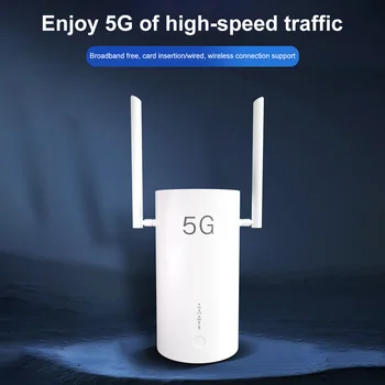 5G LTE CPE Wifi Router Dual Band 2.4Ghz/5GHz Wireless Router Repeater 4G SIM Card Router Wireless Modem Hotspot for Home Office 4