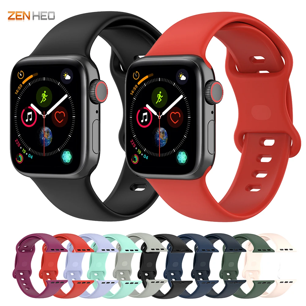 

TPU Strap For Apple Watch Band 44mm 40mm 41mm 45mm 42mm 38mm Bracelet iWatch Series 3 4 5 SE 6 7
