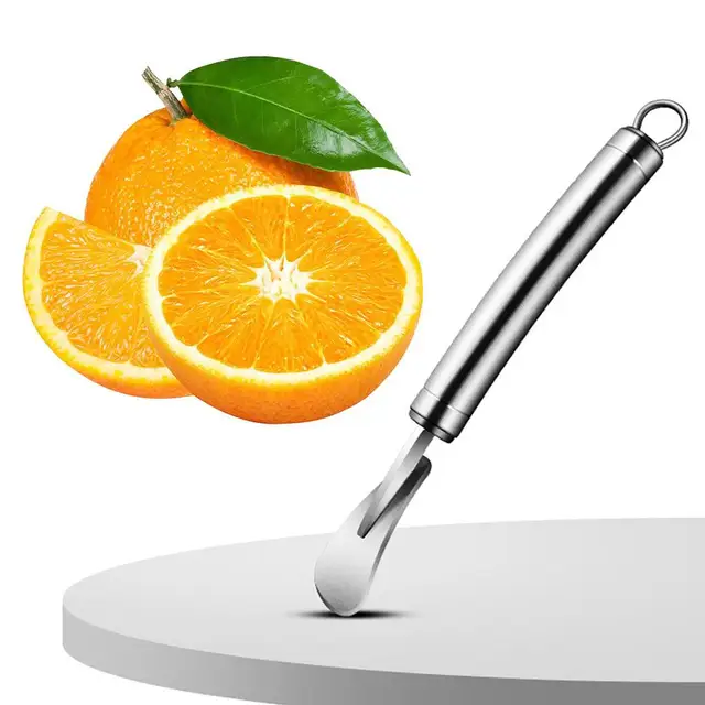 Ouvre-citron et fruits en acier inoxydable, éplucheur de pamplŒusse,  couteau ouvre-cigare, outil de cuisine orange, Pe Q9V5