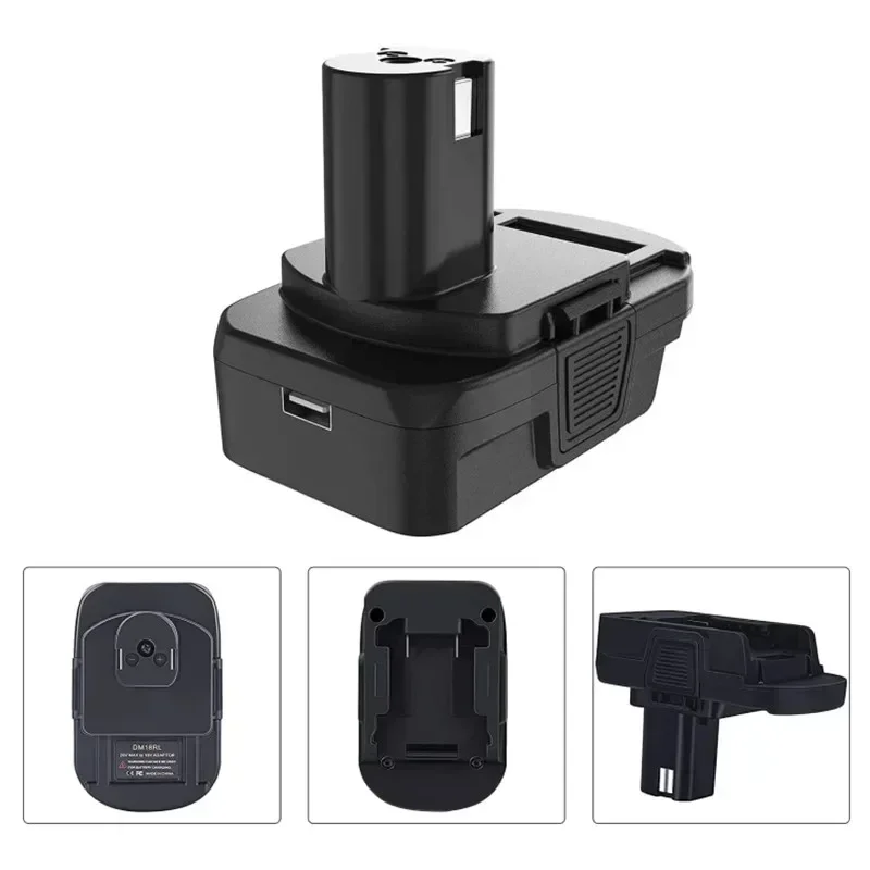 Li-Ion battery conversion adapter DM18RL With USB DM20ROB for RYOBI convert Dewalt 20V To 18V Li-Ion battery adapter