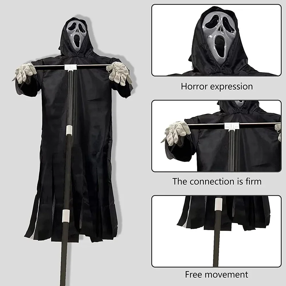 Halloween Decorations Creative Funny Faces Party Supplies Funny Hanging Ghosts Countryside Protection Scarecrow Outdoors Decor