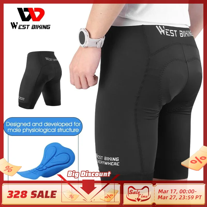 West Radfahren Radfahren Shorts Männer Gepolsterte Stoßfest Enduro Hosen Mtb Racing Bike Shorts Sommer Sport Compression Elastische Strumpfhosen