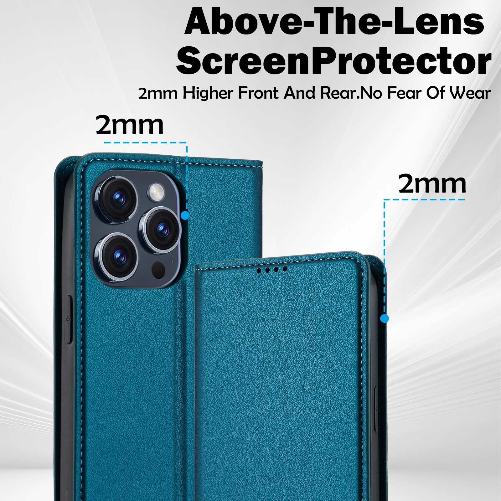 Custodia in pelle con portafoglio e porta carte magnetiche Flip per iPhone 16 Pro Max 15 Plus 14 13 12 11 SE4 XS XR Book Business Bag Stand Cover_voghion.com