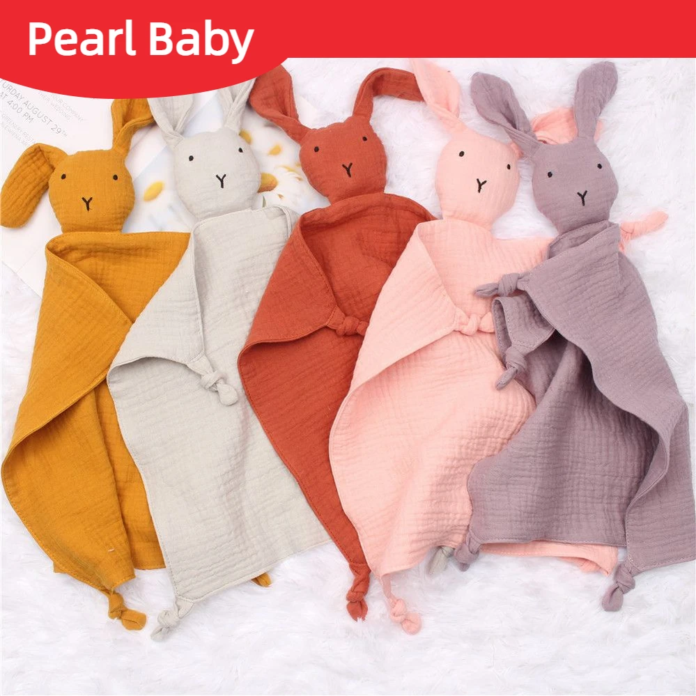 Cotton Rabbit Spit Towel Cotton Baby Sleep Doll Towels Babies