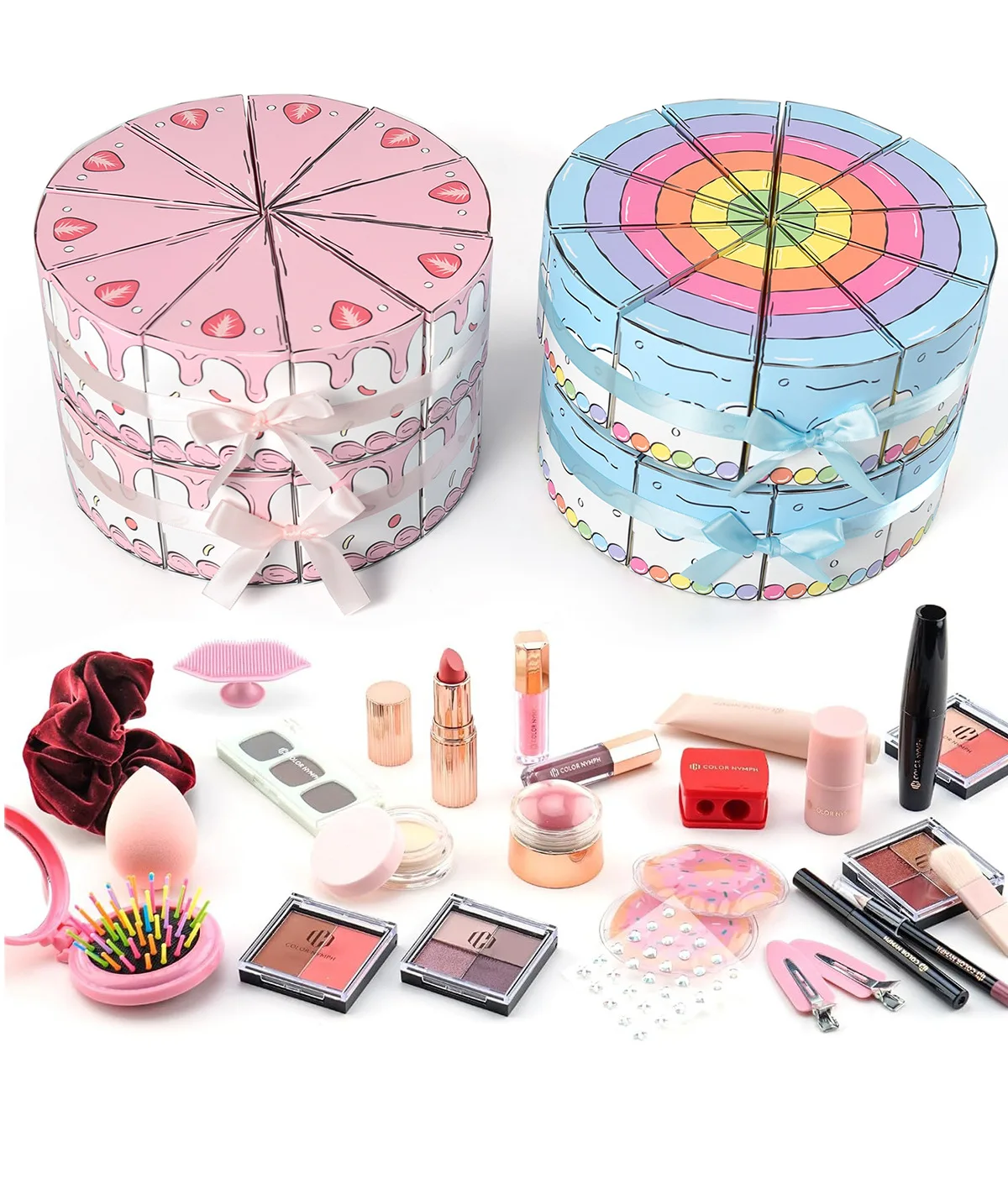 Bunte Dreieckige Kuchenbox Geburtstagsüberraschung Kreatives Unboxing Mystery-Paket für Party-Feier Spaßiges Geschenk – Detail 4