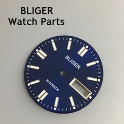 BLIGER Multicolor Luminous Watch Dial - 29mm Black/Silver (Blue Logo)