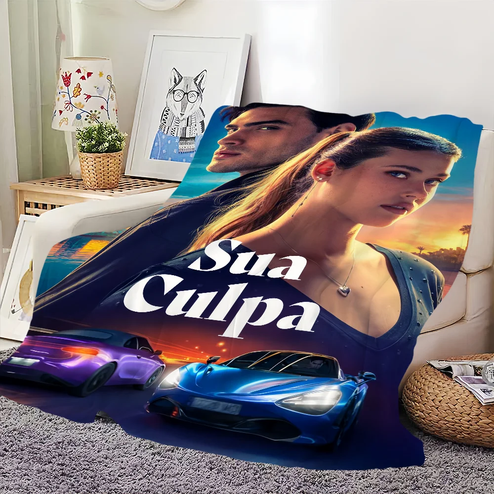 comfort warm soft plush blanket suitable Fault for c-Culpa sofa living tuya room office bedroom Your film travel Flannel gift 2