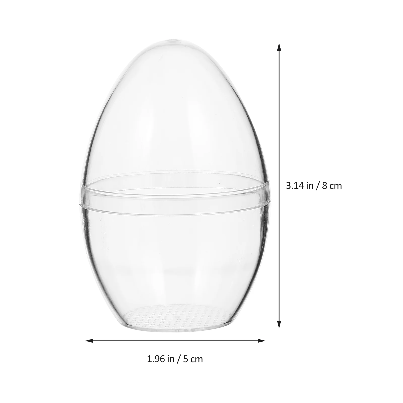 Bath Transparent Egg Balls Eggs Clear Ornament Bubble Machine Mold Easter Empty Case