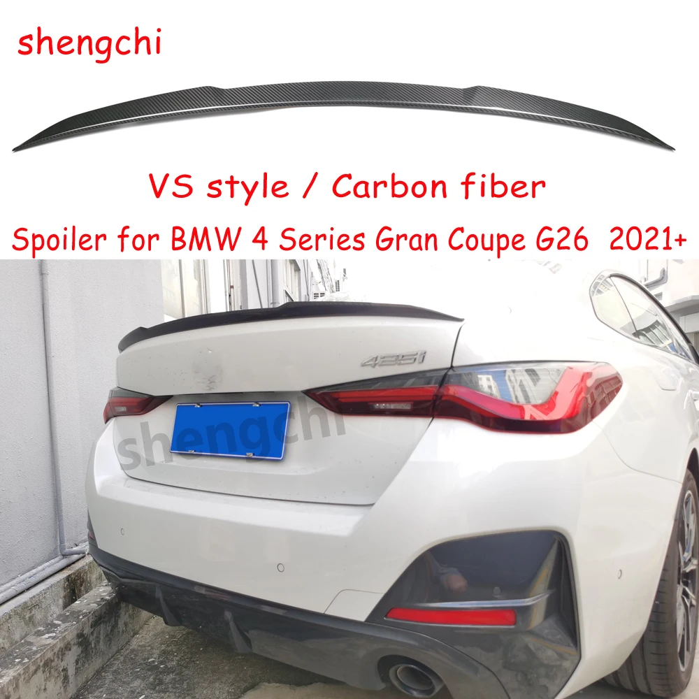 G26 Vs Style Spoiler Posteriori In Vera Fibra Di Carbonio Per Bmw Serie 4 Gran Coupe G26 420I 430I M440I Spoiler Posteriore Tronco Ali 2021 +