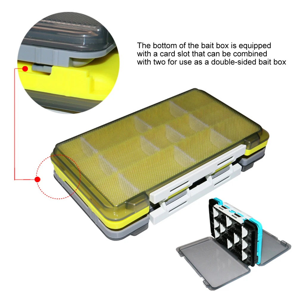 Boîte à Leurres De Pêche Double Face à 14 Compartiments, Pour