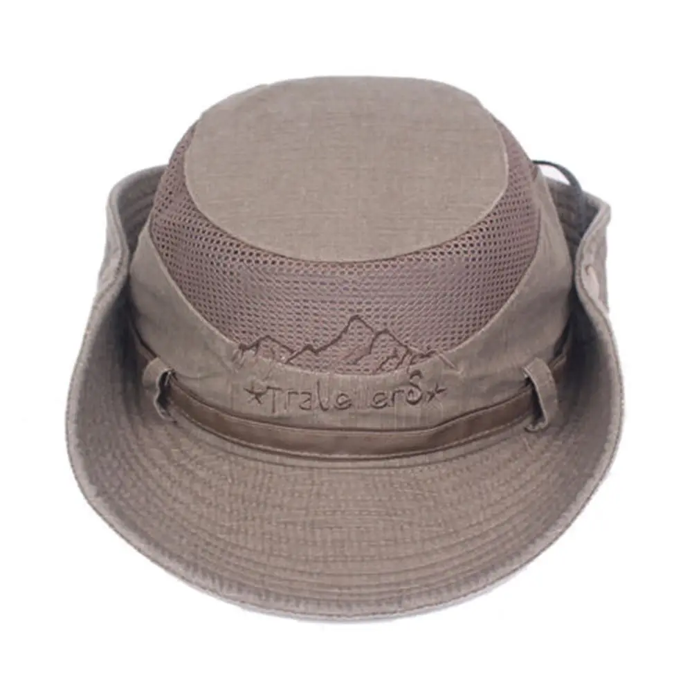 Foldable Cotton Sun Protection Hat Adjustable Breathable Wide Brim Fishing Cap Bucket Hat Jungle Outdoor Camping Accessories sun hat fisherman hat sun protection hat