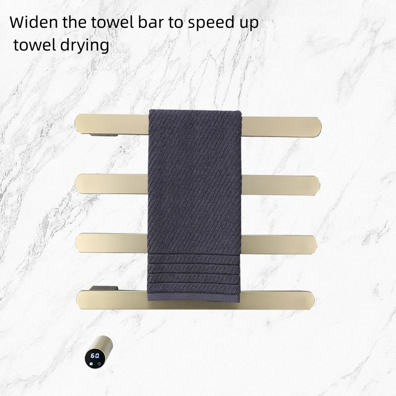 Electric Heated Towel Rails Bathroom Smart Control Towel Dryer SS304 Hidden Wire 110V220V Warmer