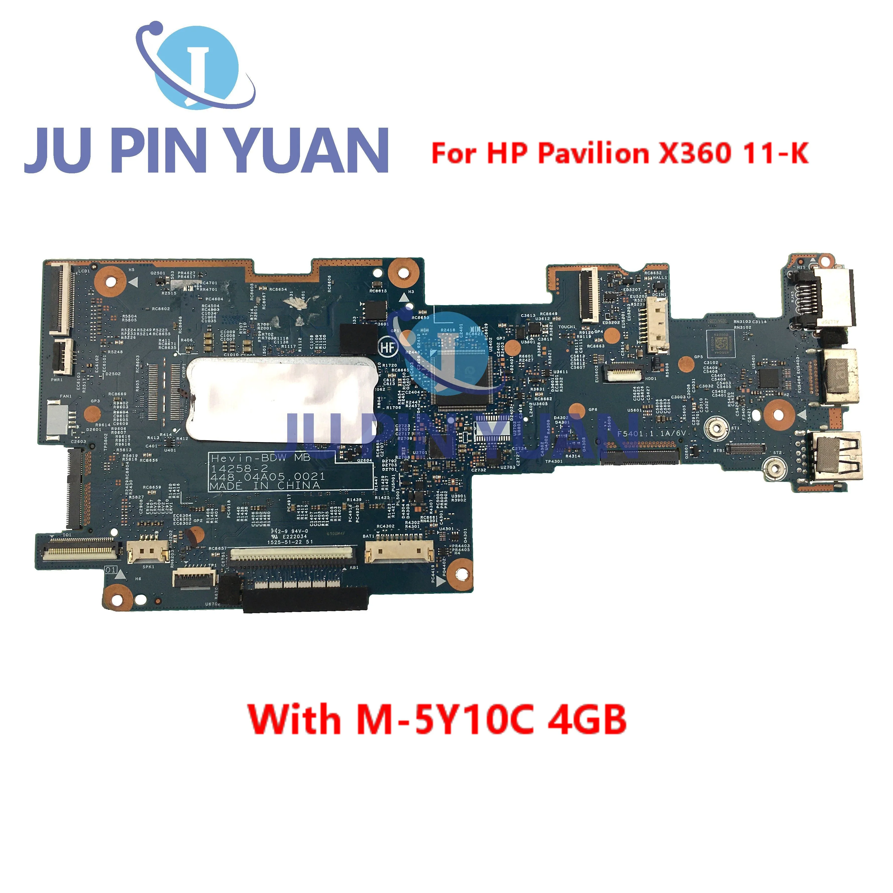 

Материнская плата для ноутбука HP Pavilion X360 11-K 809560-001 809560-501 14258-2 448.04A05.0021 с диагональю 100% дюйма, 4 Гб